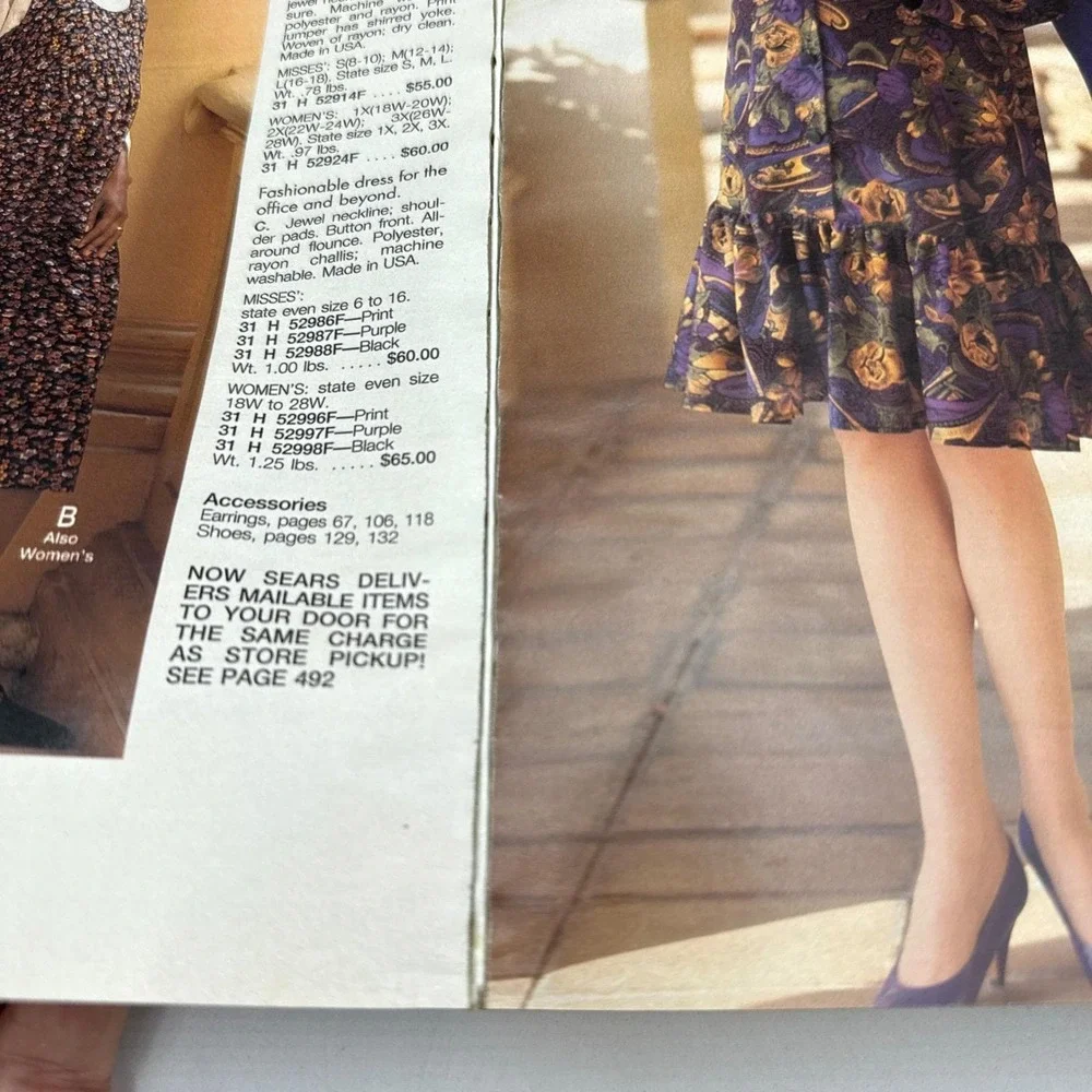 Sears 1992-1993 Fall Winter Annual Catalog Vintage 90s Fashion Home Book Edition